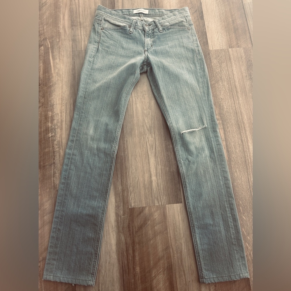 Habitual Vintage Y2K Light Gray Jeans with Subtle Distress - 26